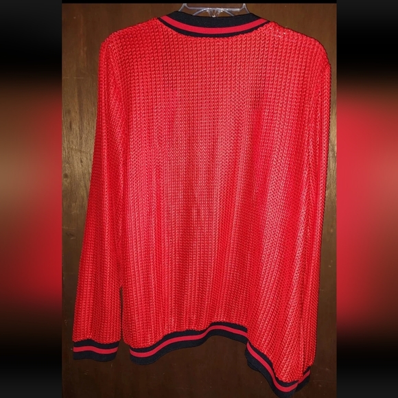 Conrad C Mesh Zip Up Red Jacket, XL Pre-owned Black trim - Picture 9 of 10